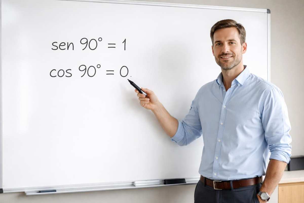 Seno de 90 grados y coseno de 90 grados